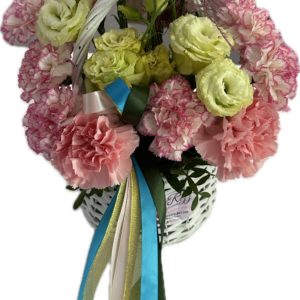 Aranjament coșuleț/garoafe