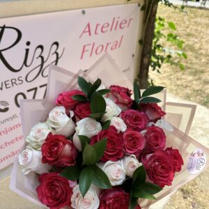 Buchet 25 trandafiri