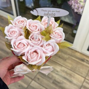 Aranjament flori de săpun