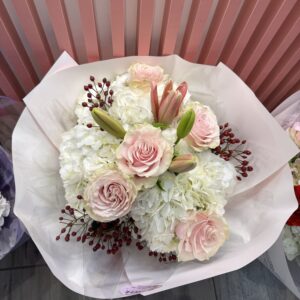 Buchet Hortensia White